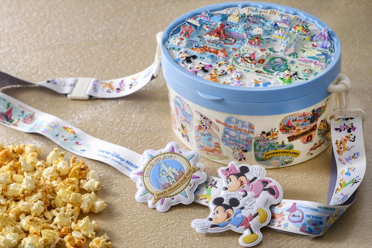 東京ディズニーリゾート ポップコーンバケット まとめ売り 東京ディズニーリゾートのマップをモチーフにしたポップコーンバケット