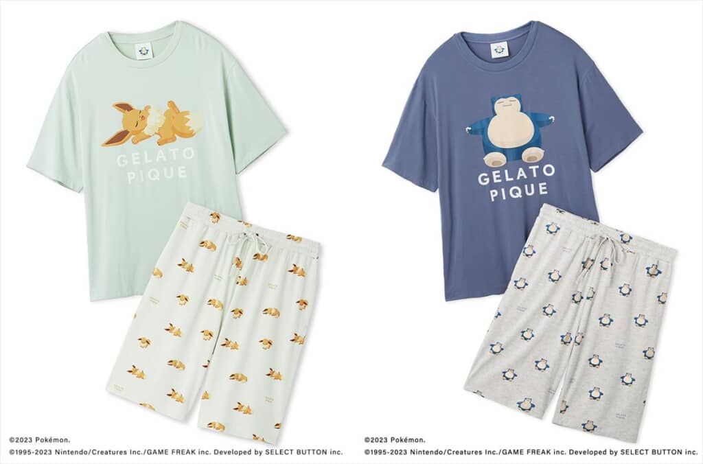 【ポケモンスリープ】接触冷感プリントTシャツ＆ショートパンツセット メンズ