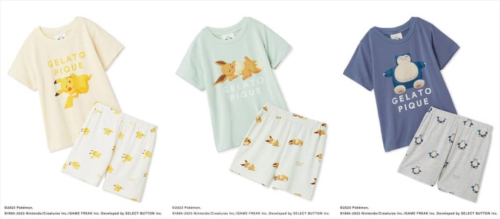 【ポケモンスリープ】接触冷感プリントTシャツ＆ショートパンツセット キッズ