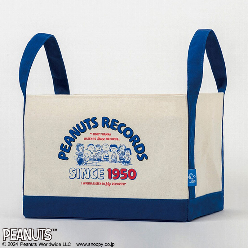 SNOOPY 出しっぱなしでもおしゃれな大きなインテリアトート BOOK PEANUTS RECORDS Ver.