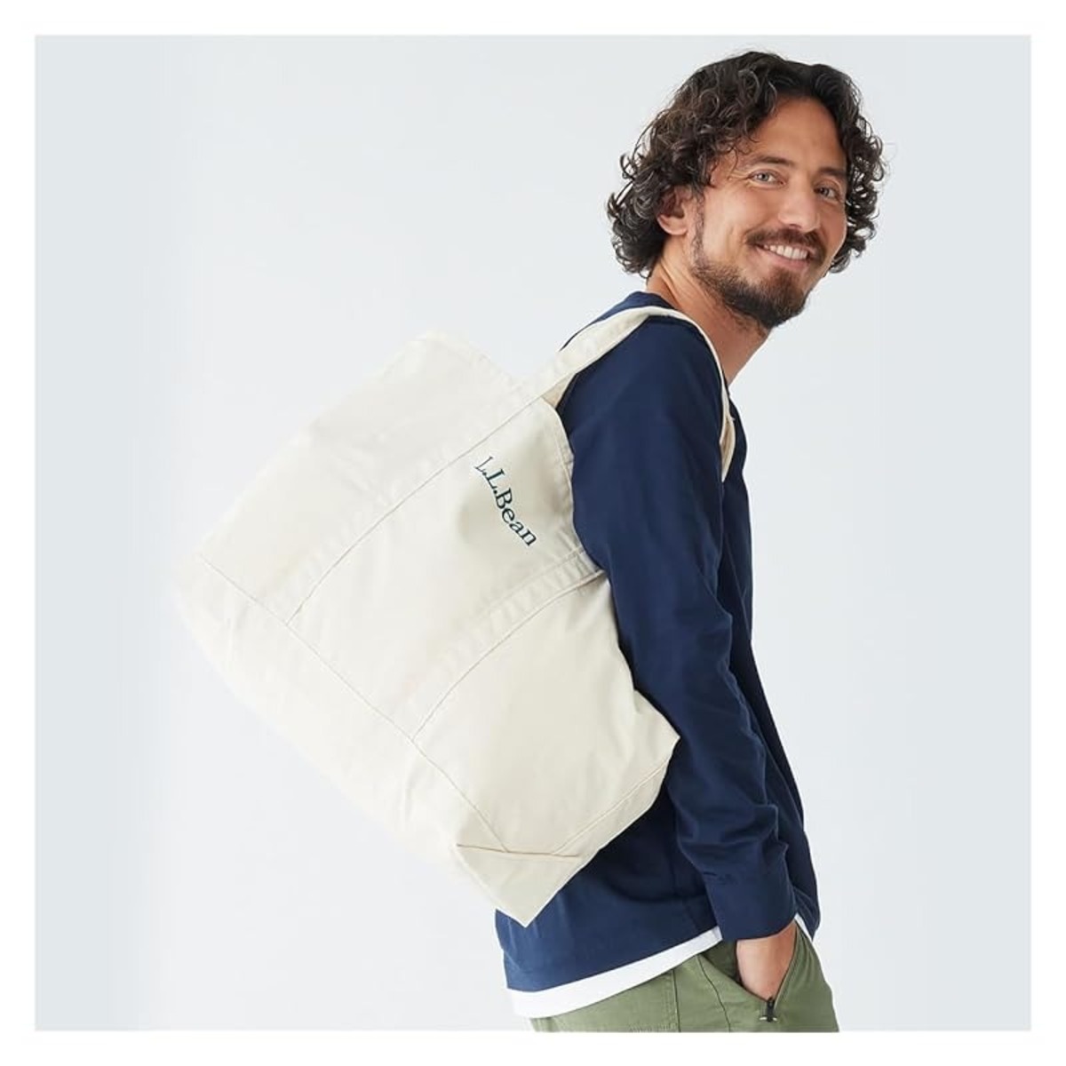 llbean 2way トートバッグ　通勤通学に　A4入ります llbean 2way トートバッグ 通勤通学に A4入ります