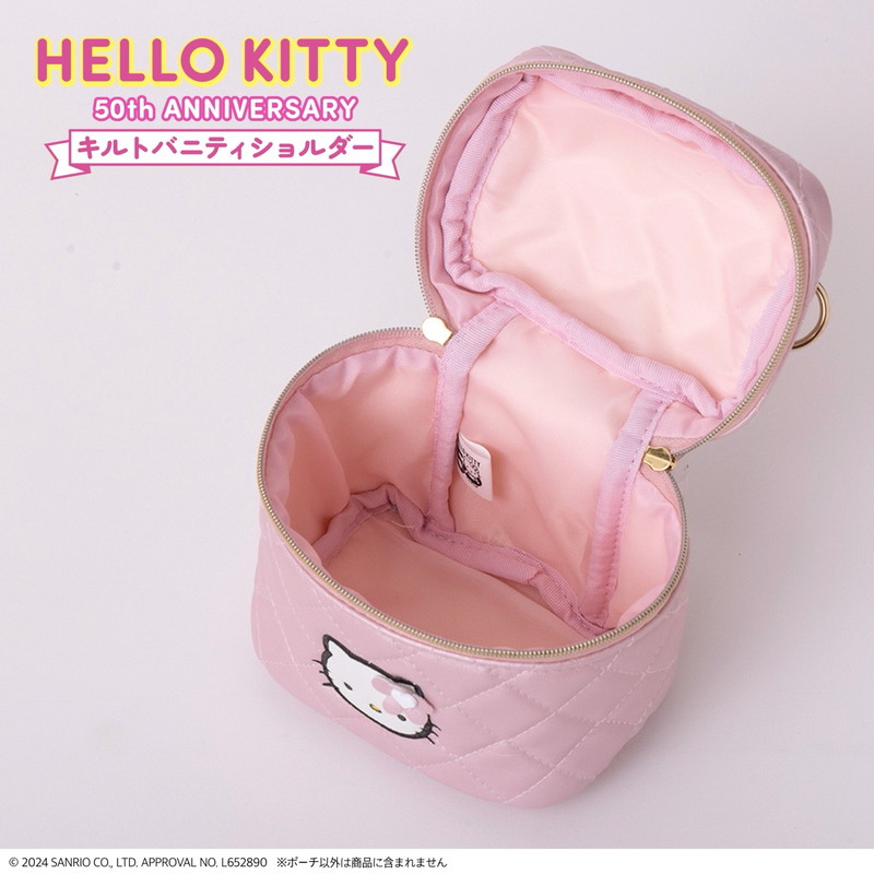 HELLO KITTY 50th ANNIVERSARY キルトバニティショルダーBOOK