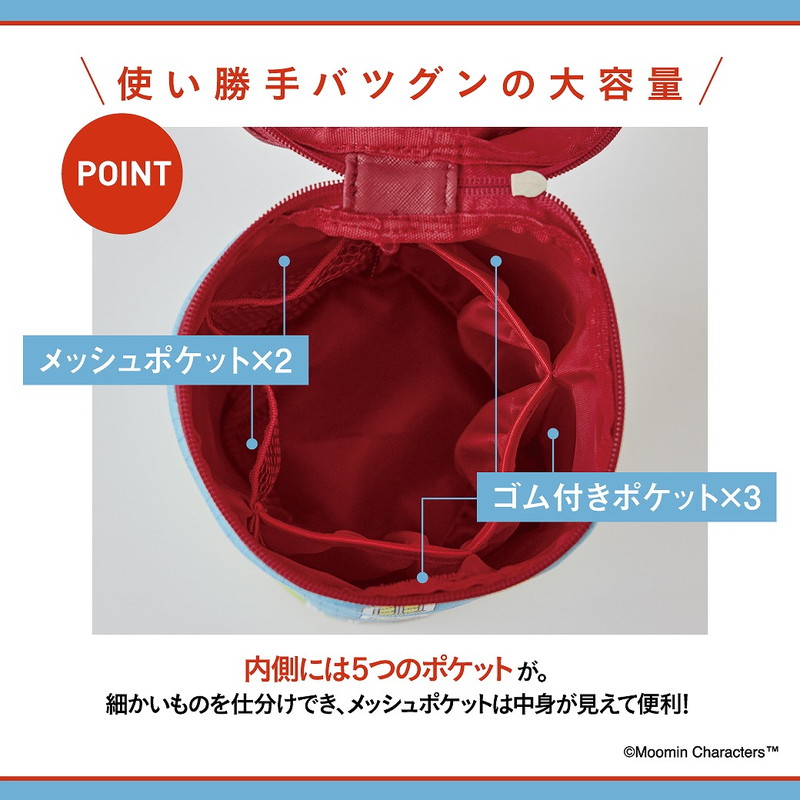 ムーミンやしきのマルチに使える収納ポーチ