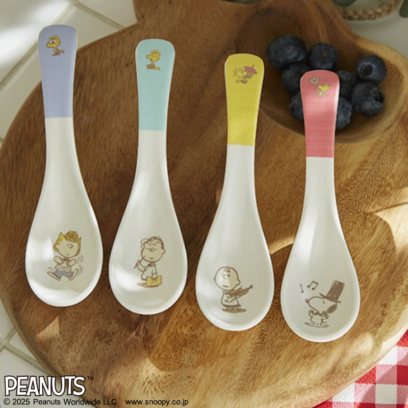 SNOOPY スリムで使いやすい! レンゲスプーンセット BOOK PEANUTS 75th Anniversary Edition