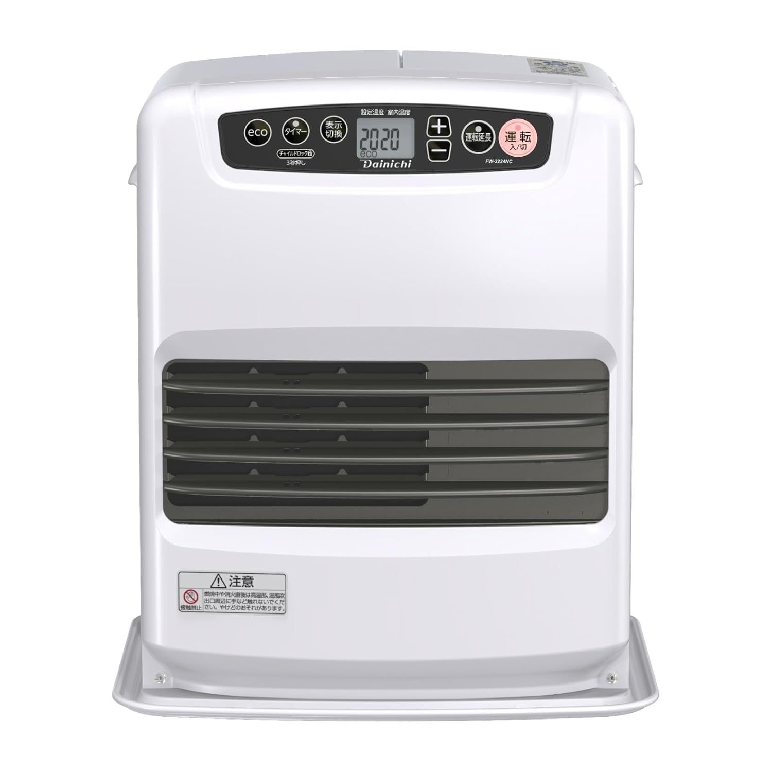 ファンヒーター ALL JAPAN 大風量セラミックファンヒーター 首振りWセンサー付 ACH-LWSW12A-W