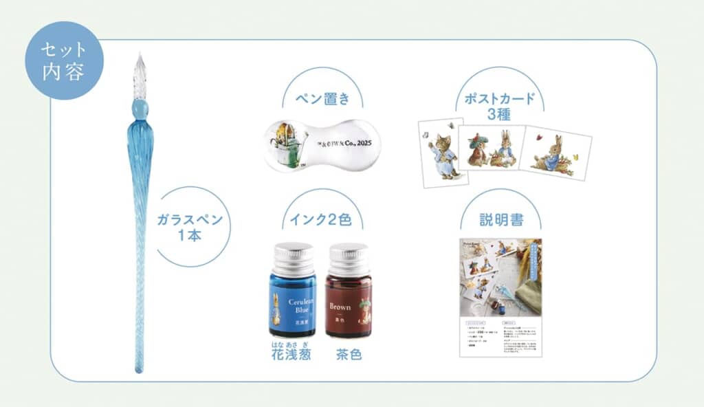 ピーターラビットガラスペンスタートセット