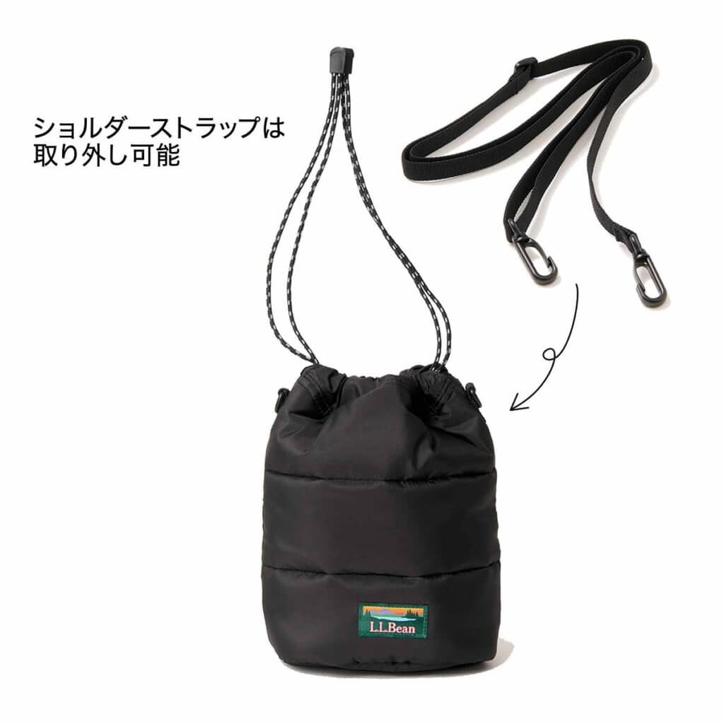 「ふっくらシルエットの巾着ポシェット」