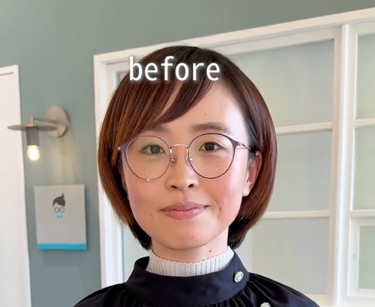 メガネボブの優しそうな女性「派手髪にしたい！」意外な夢をプロが全力で叶えると……　「す、すごい！」「想像以上の変身でした」（1/2） | 美容 ねとらぼ