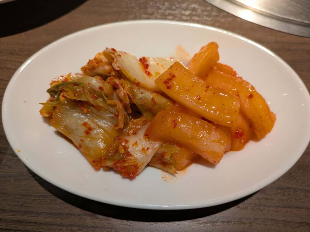 キムチの2種盛り合わせ