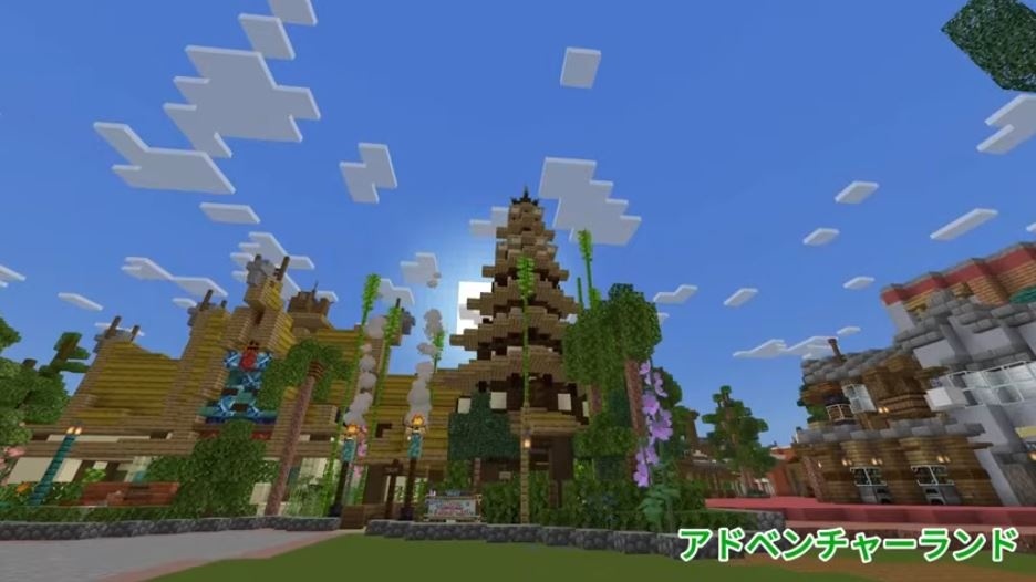 マイクラで東京ディズニーランド【Minecraft】【マインクラフト】