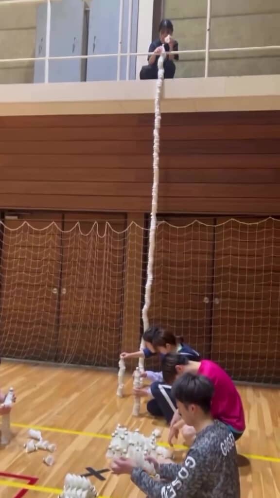 2階から積み上げていた！