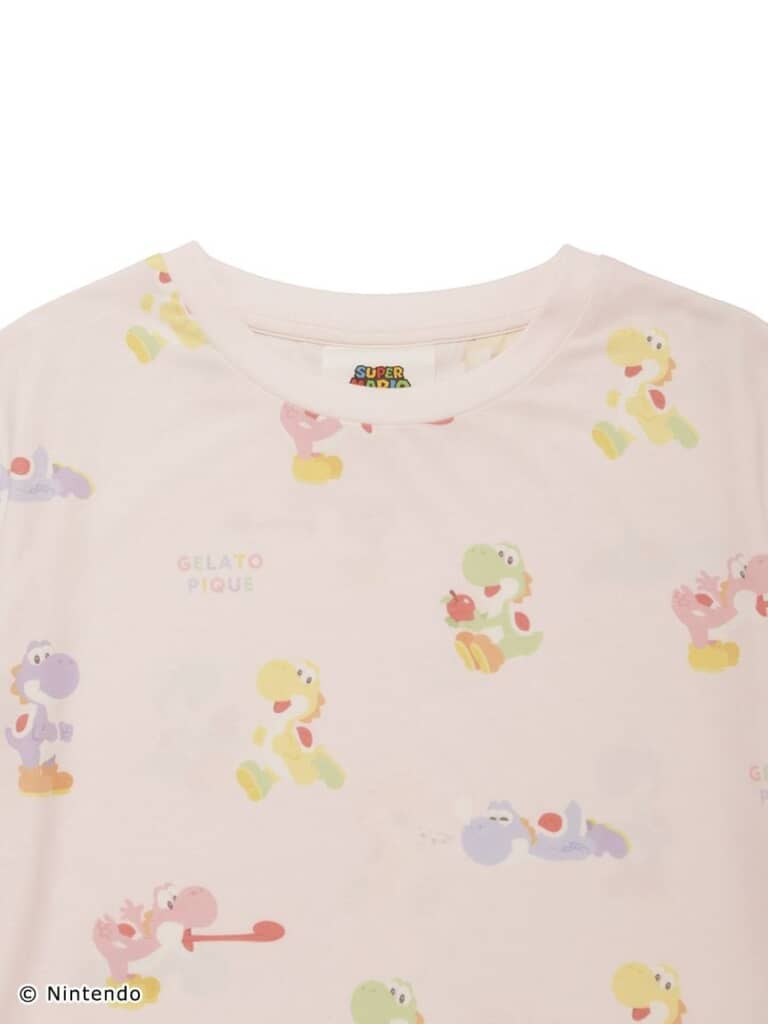 ジェラートピケ【スーパーマリオ】【レディース】ヨッシーTシャツ& ロングパンツ ジェラートピケ【スーパーマリオ】【レディース】ヨッシーT