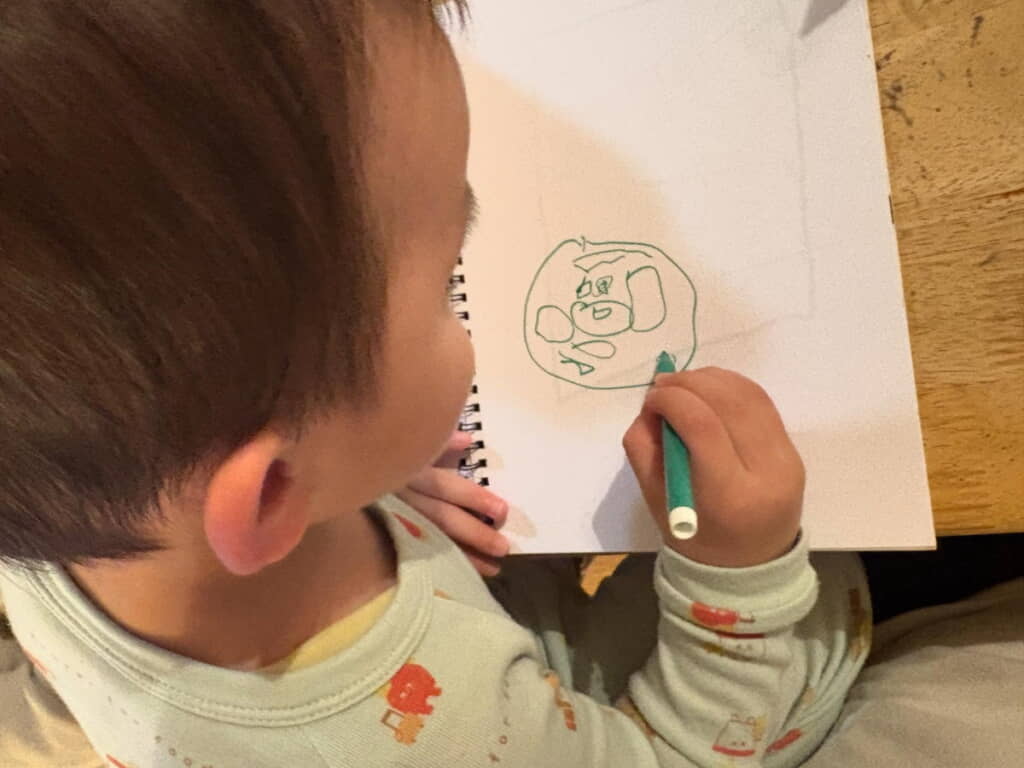 次男くんが描いていたのは……