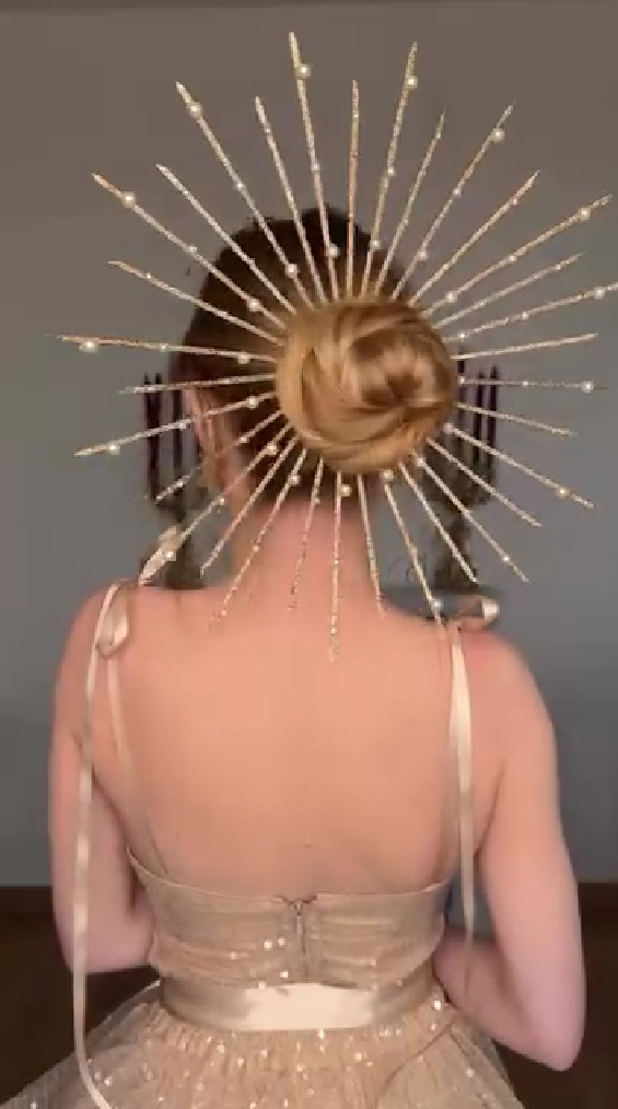 結束バンドで作ったヘアアクセ
