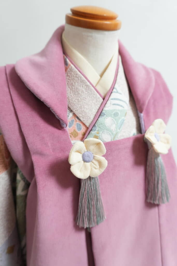 ピンク色の被布