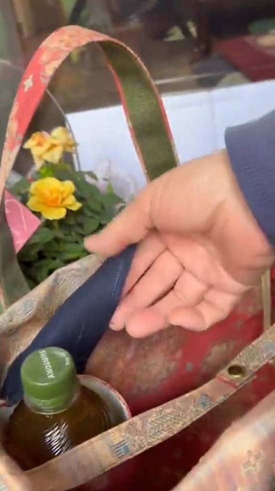 着物の帯で作ったバッグ