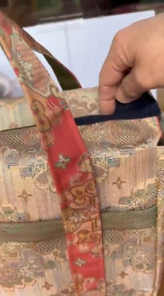 着物の帯で作ったバッグ