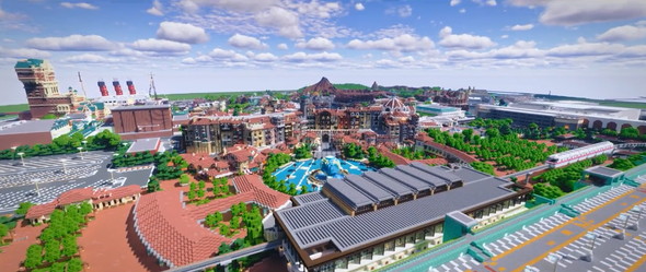 マイクラでディズニーランド