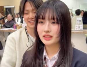 初ブリーチした卒業したばかりの女子高生