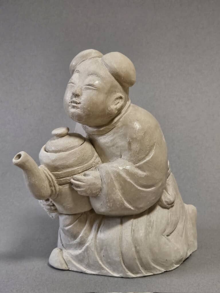 謎の像！ 多色陶器粘土人物像 約30cm 謎の像！ 多色陶器粘土人物像 約30cm