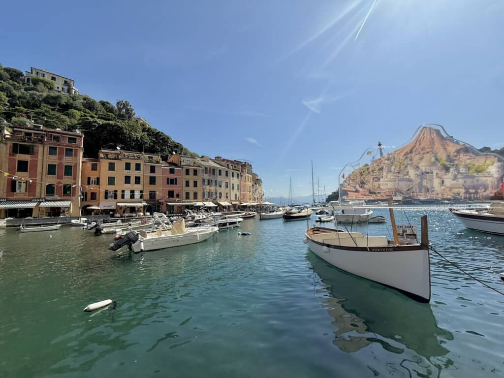 プロメテウス火山のアクスタとポルトフィーノ