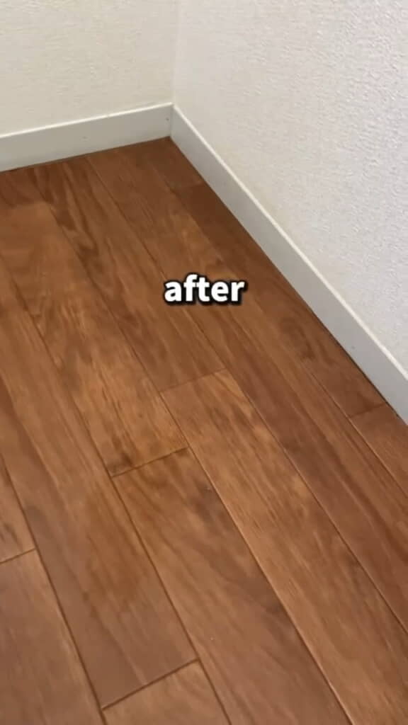 冷蔵庫裏の床のアフター