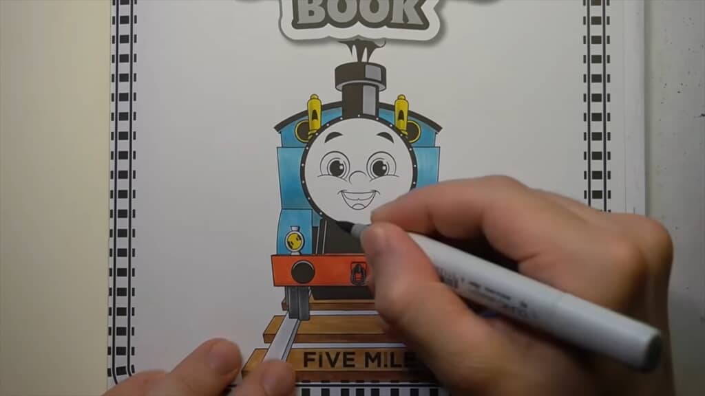 ホラーアティストによるきかんしゃトーマスの塗り絵