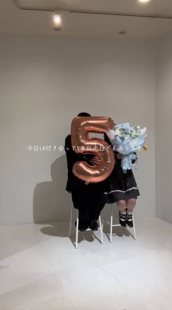 セルフ写真館で撮影