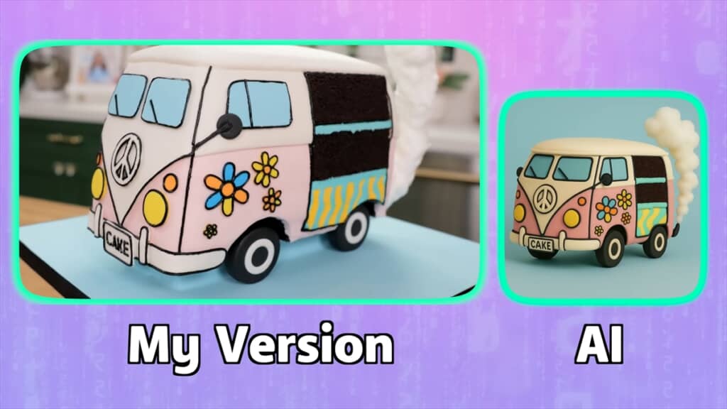 バス型ケーキまで作れちゃう