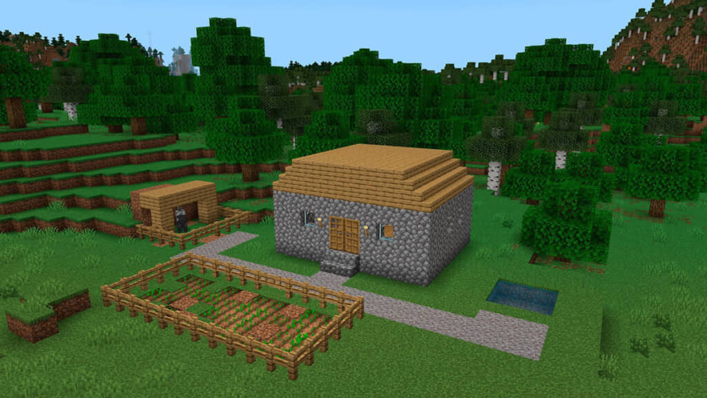 現実にできあがった建築。まだ開拓中かな？