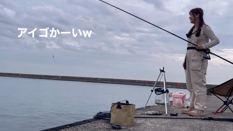 反対側の堤防にいた人からも何が釣れたか聞かれた