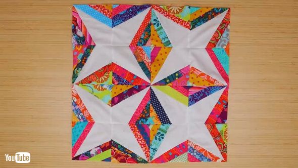 組み合わせたら星模様が完成