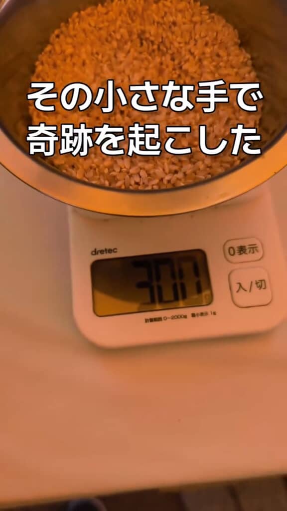 ぴったり300グラム