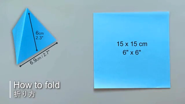 正四面体のギフトボックスを作ります
