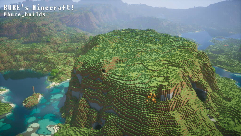 建築前の切り立つ台地【マイクラ】【マインクラフト】【Minecraft】