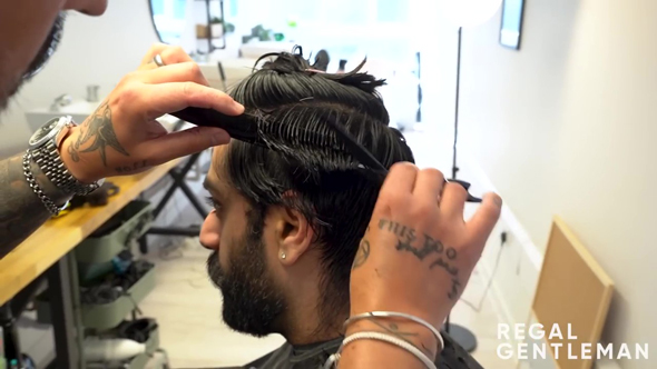 段々にカットする