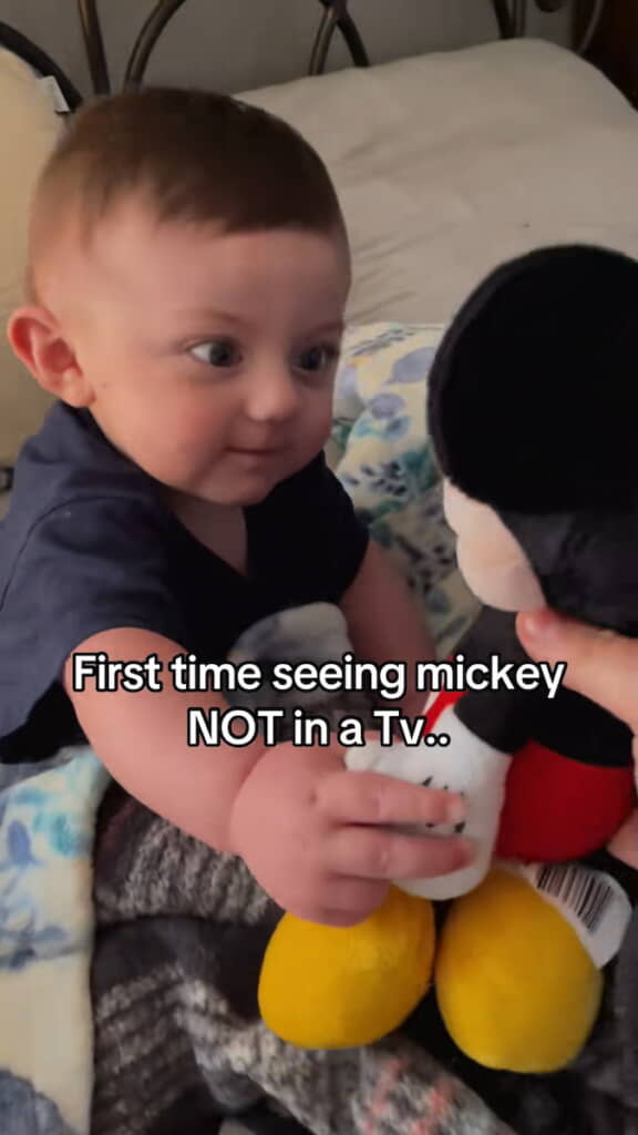 夢中でミッキーを引き寄せる