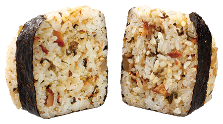 盛りすぎ!高菜チャーシューおにぎり