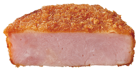 大きな厚切りハムカツ