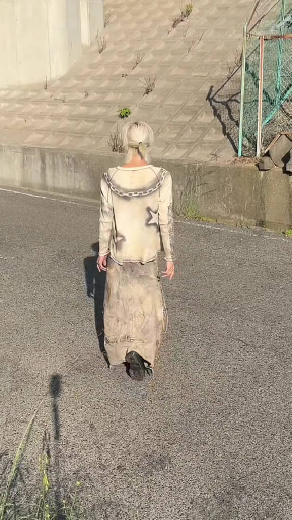 はさみもミシンも使わないリメイク（背面）