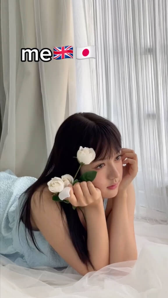 イギリス人の父と日本人の母を持つ北沢蘭さん