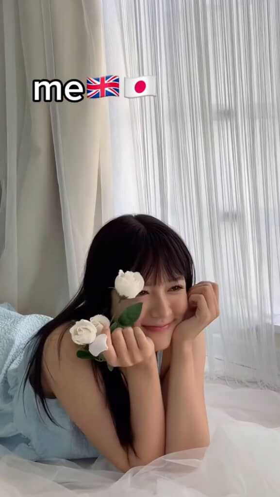 イギリス人の父と日本人の母を持つ北沢蘭さん