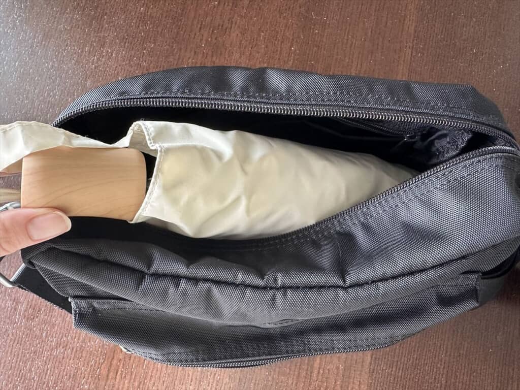 コンパクトアンブレラ/遮熱　畳んだところ