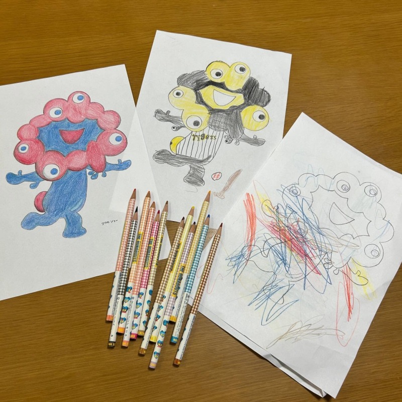 ミャクミャクのぬりえ