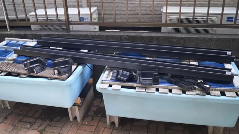 ろ過器にするため買った雨どい