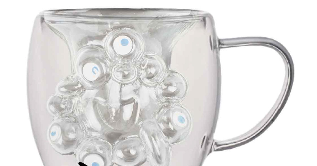 万博“新グッズ”のかわいいグラス、飲み物を注いだら……「うぉおおお」　衝撃のビジュアルに反響　「これはいい」「こわいよー」（1/2） | ライフスタイル ねとらぼ