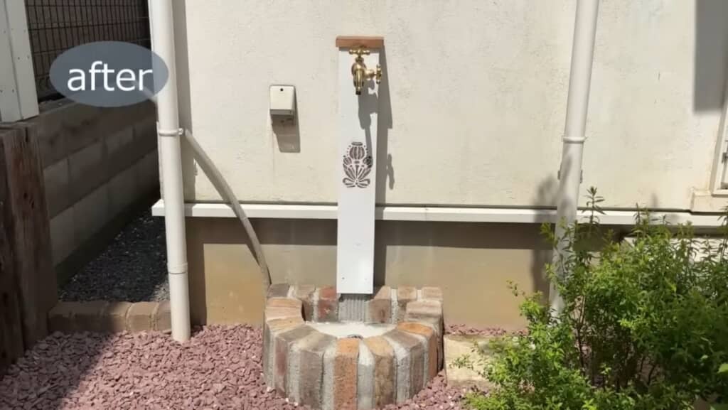 アンティーク調の立水栓が完成！