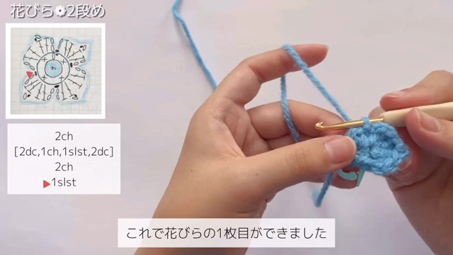 1枚目の花びらができました