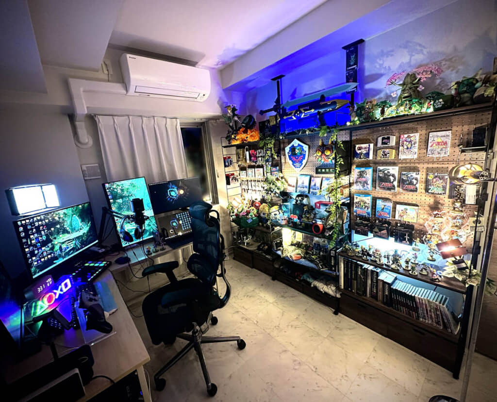 壁がゼルダ一色でまるで別世界