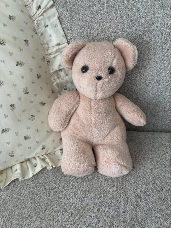 タオルで作ったクマのぬいぐるみ